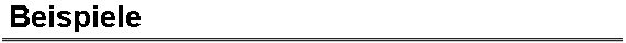 Beispiele